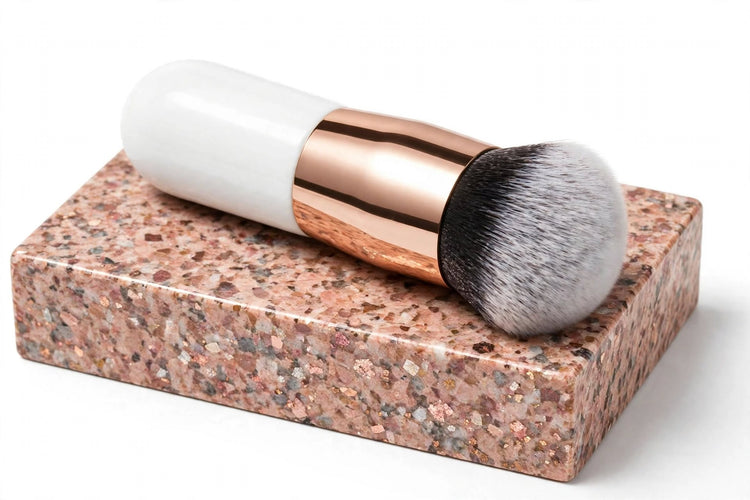 CliqueCosmetix™ Premium Foundation Brush | Ultra-Soft Kabuki Brush for Flawless Coverage - OptiYouth