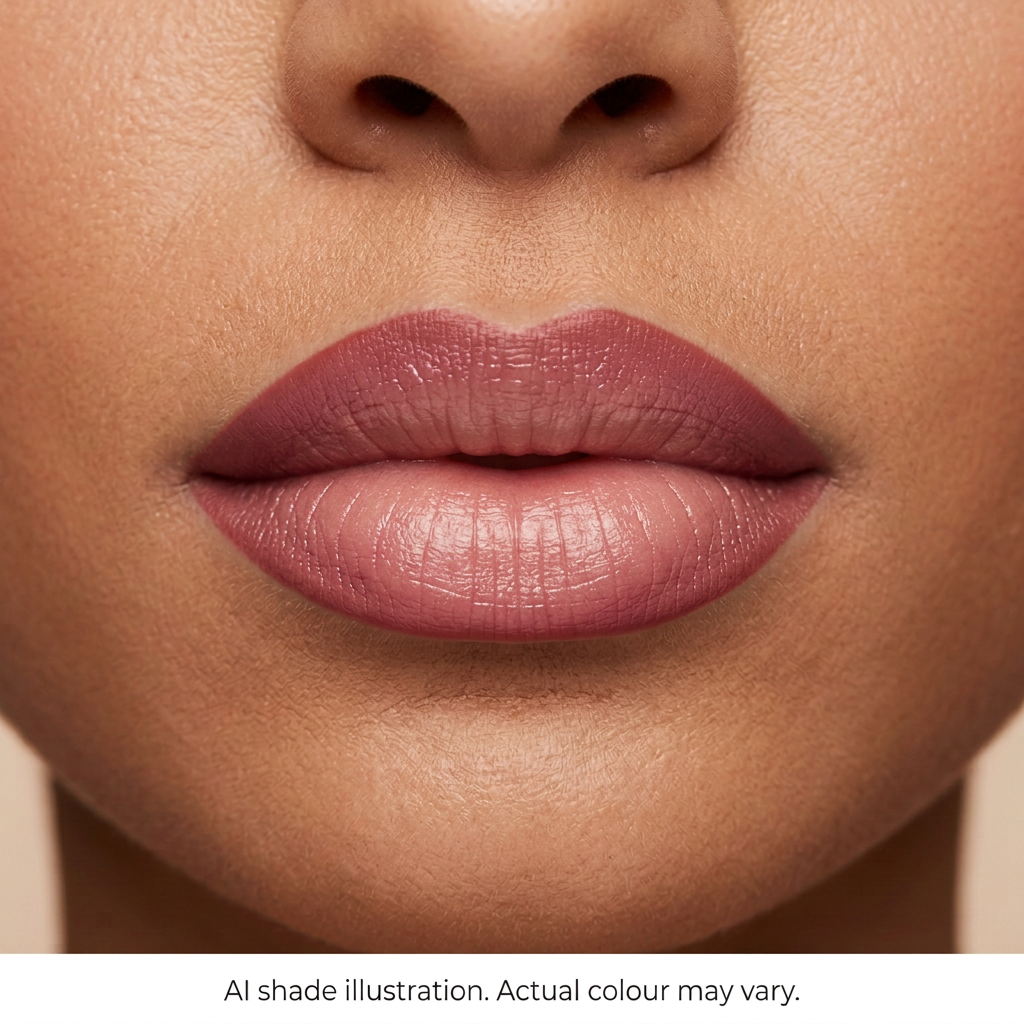 Lip liner reference 2 on lips. AI shade illustration, actual colour may vary.