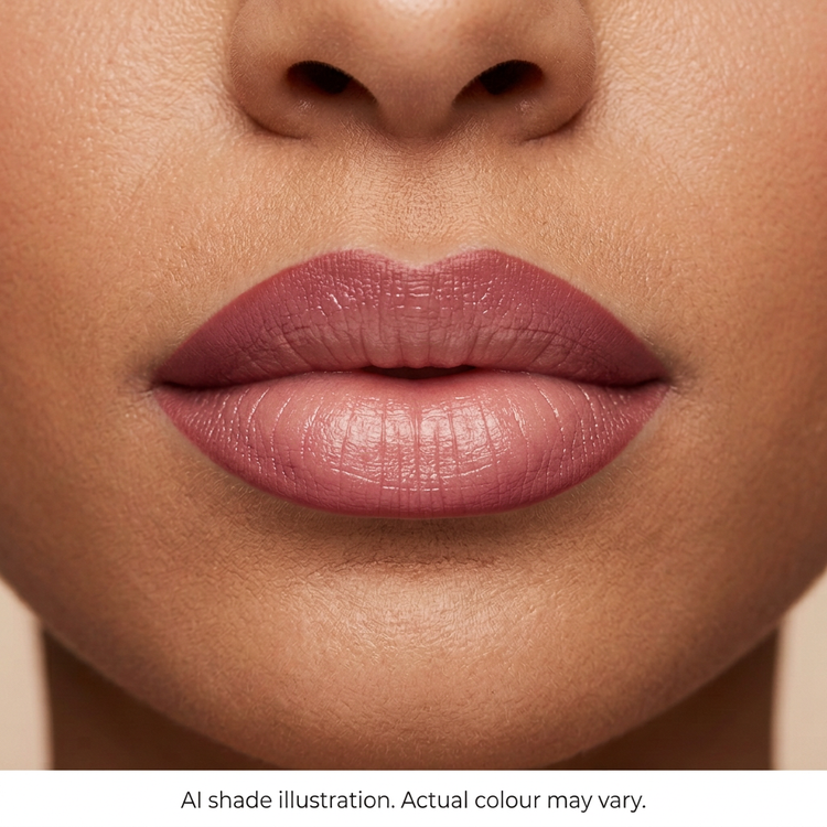 Lip liner reference 2 on lips. AI shade illustration, actual colour may vary.