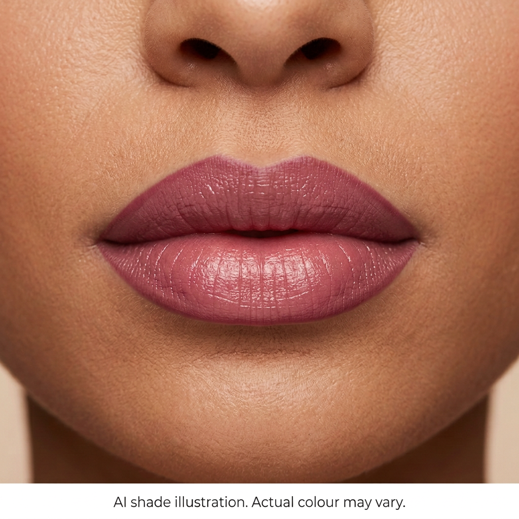 Lip liner reference 4 on lips. AI shade illustration, actual colour may vary.