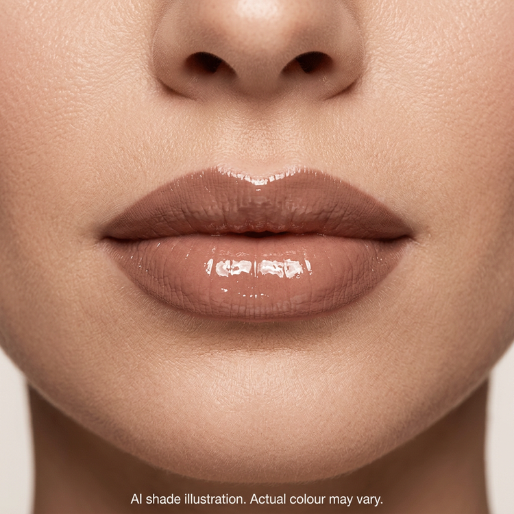 Liner and gloss look inspired by reference 3. AI shade illustration, actual colour may vary.