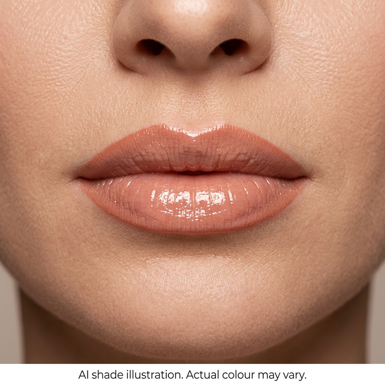 Liner and gloss look inspired by reference 4. AI shade illustration, actual colour may vary.