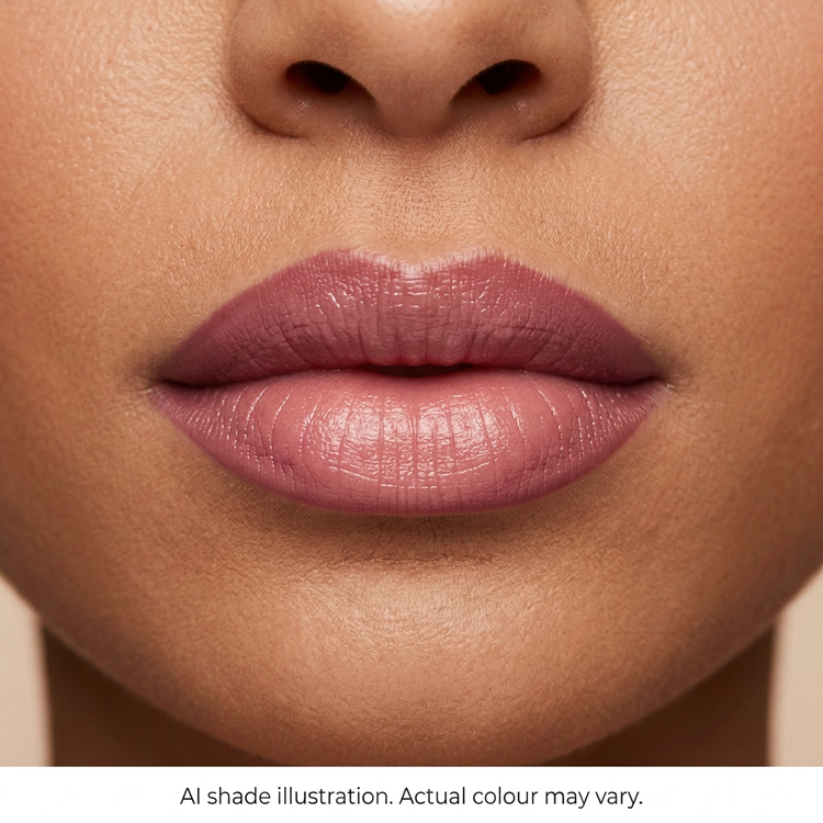 Lip liner reference 3 on lips. AI shade illustration, actual colour may vary.