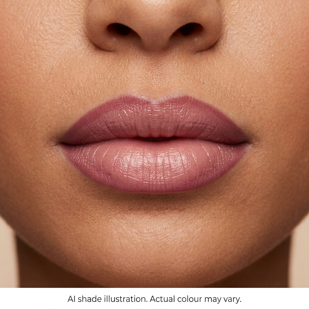 Lip liner reference 7 on lips. AI shade illustration, actual colour may vary.