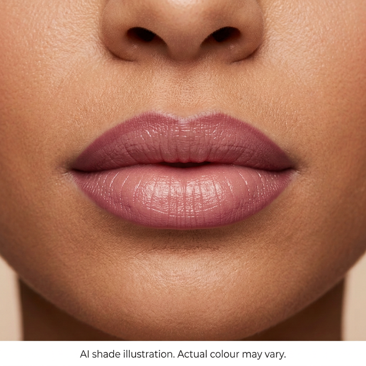 Lip liner reference 7 on lips. AI shade illustration, actual colour may vary.