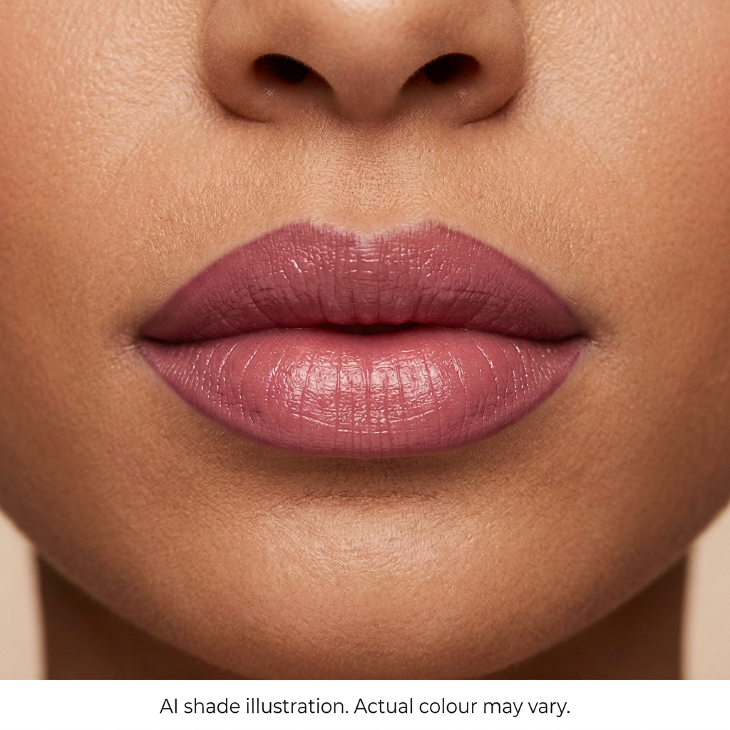 Lip liner reference 5 on lips. AI shade illustration, actual colour may vary.