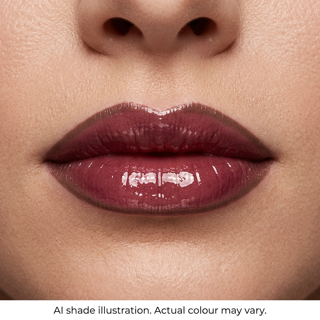 Liner and gloss look inspired by reference 11. AI shade illustration, actual colour may vary.
