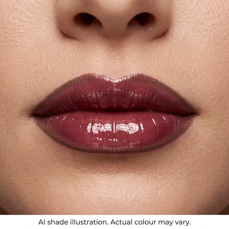 Liner and gloss look inspired by reference 11. AI shade illustration, actual colour may vary.