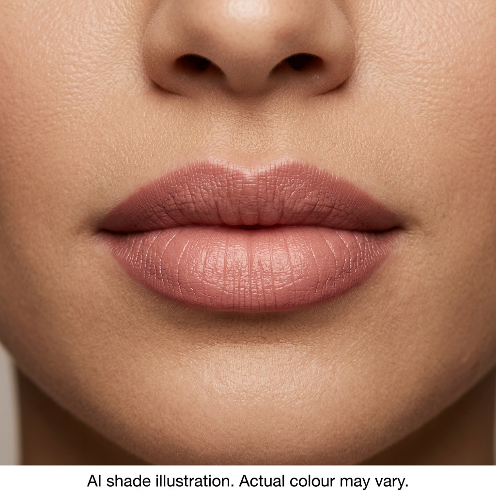 Ombre lips inspired by chart top row first pencil. AI shade illustration, actual colour may vary.