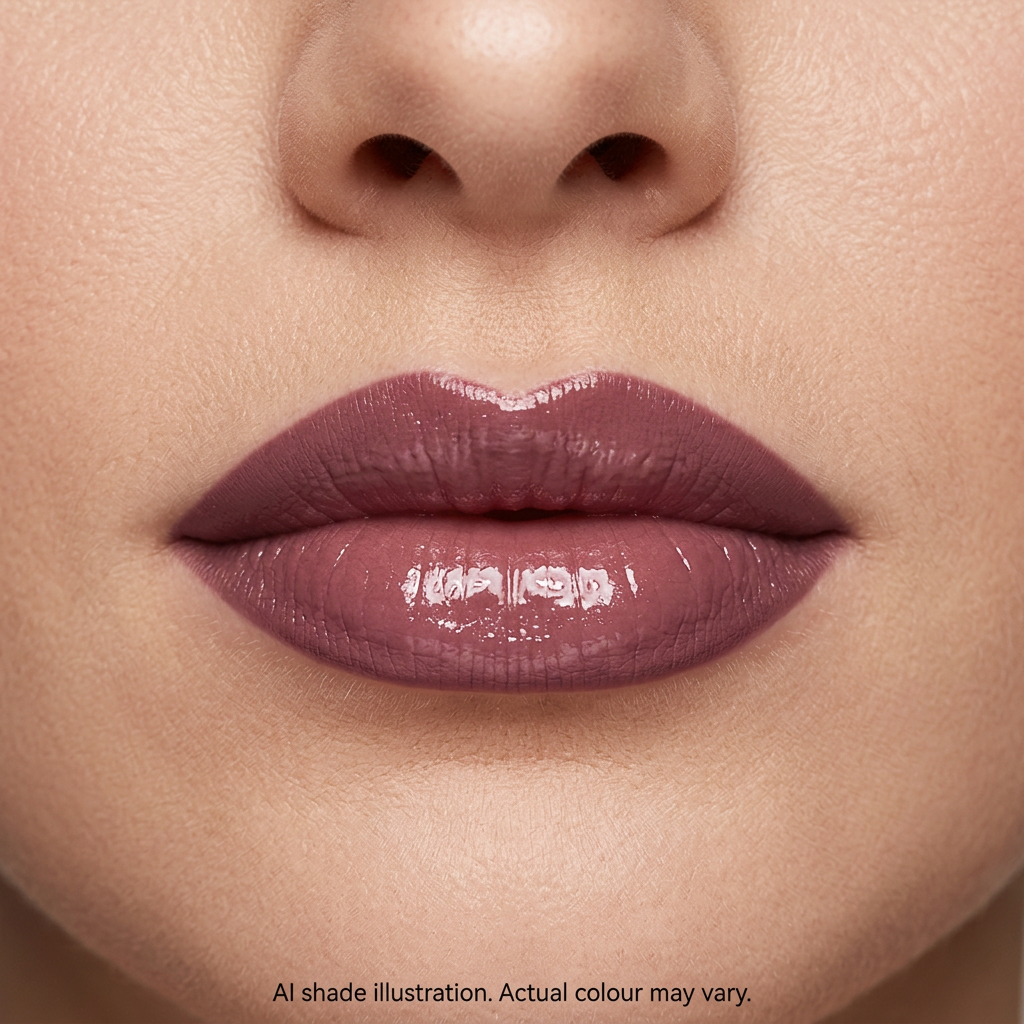 Liner and gloss look inspired by reference 10. AI shade illustration, actual colour may vary.
