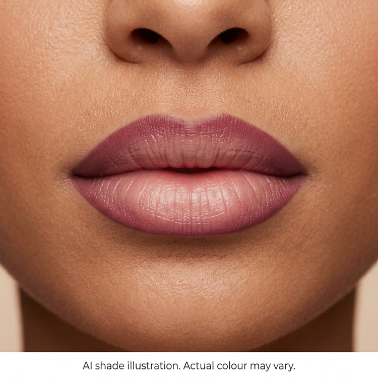 Lip liner reference 6 on lips. AI shade illustration, actual colour may vary.