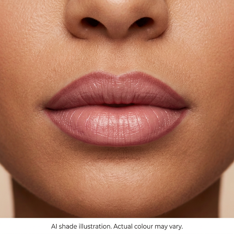 Lip liner reference 1 on lips. AI shade illustration, actual colour may vary.