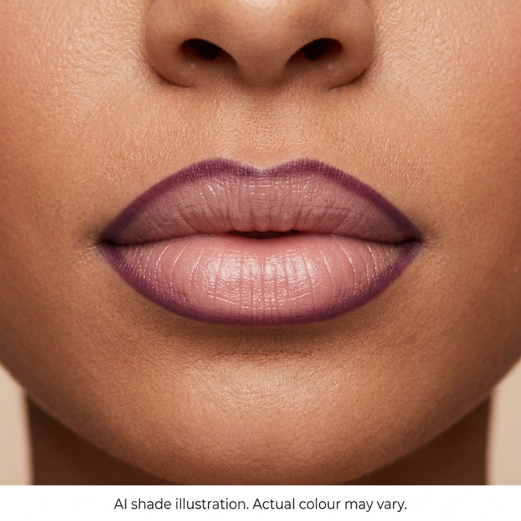 Lip liner reference 11 on lips. AI shade illustration, actual colour may vary.